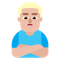 Man Pouting- Medium-Light Skin Tone emoji on Microsoft